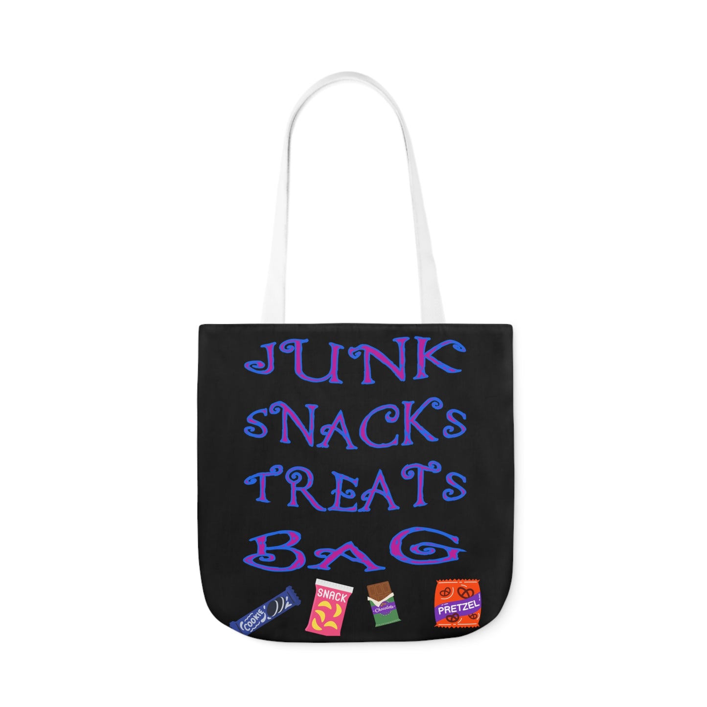Snack Canvas Tote Bag, 5-Color Straps