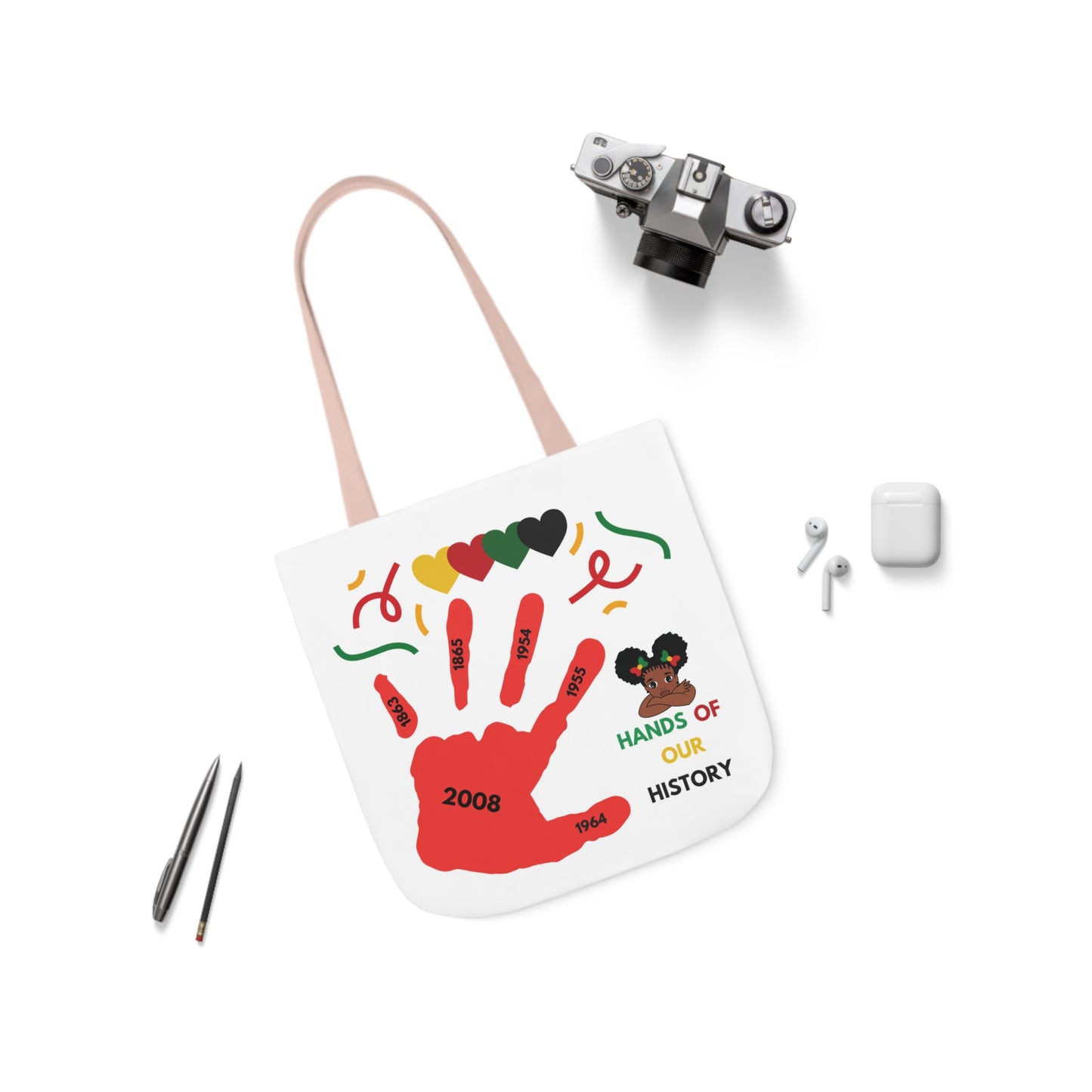 Black History Canvas Tote Bag