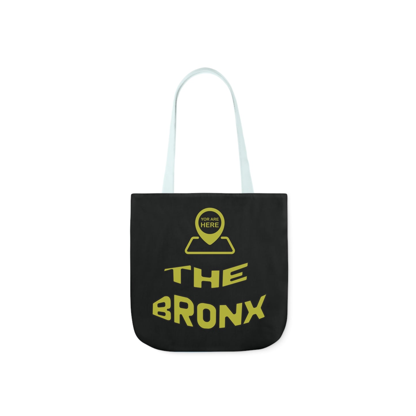Canvas Tote Bag - Black Personalized City with Map Design