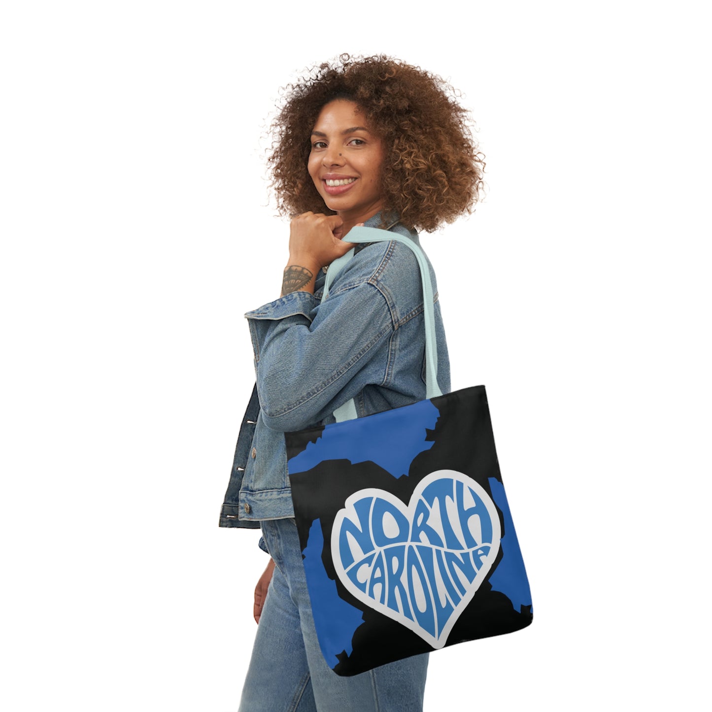 Canvas Tote Bag, North Carolina Black
