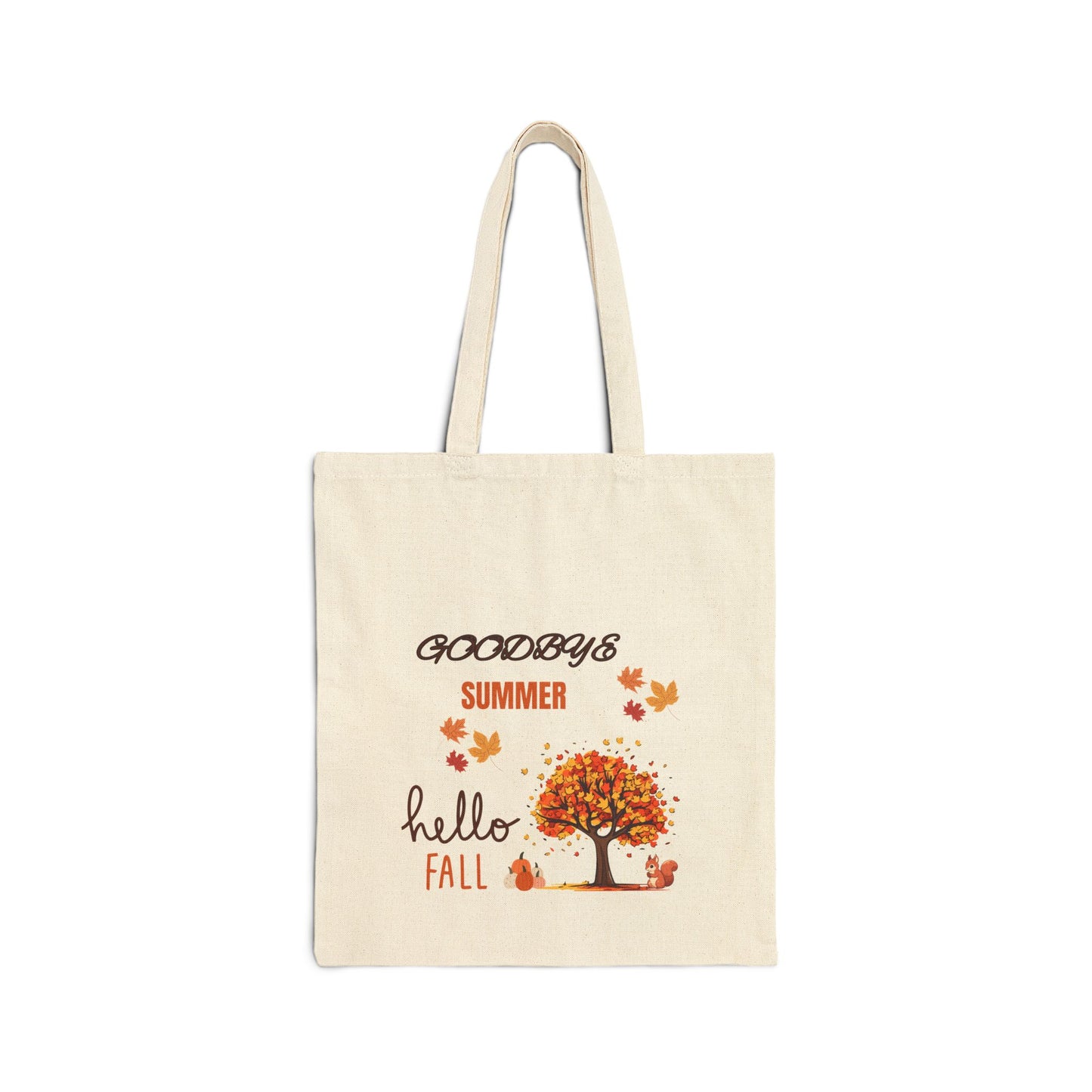 Fall theme Cotton Canvas Tote Bag