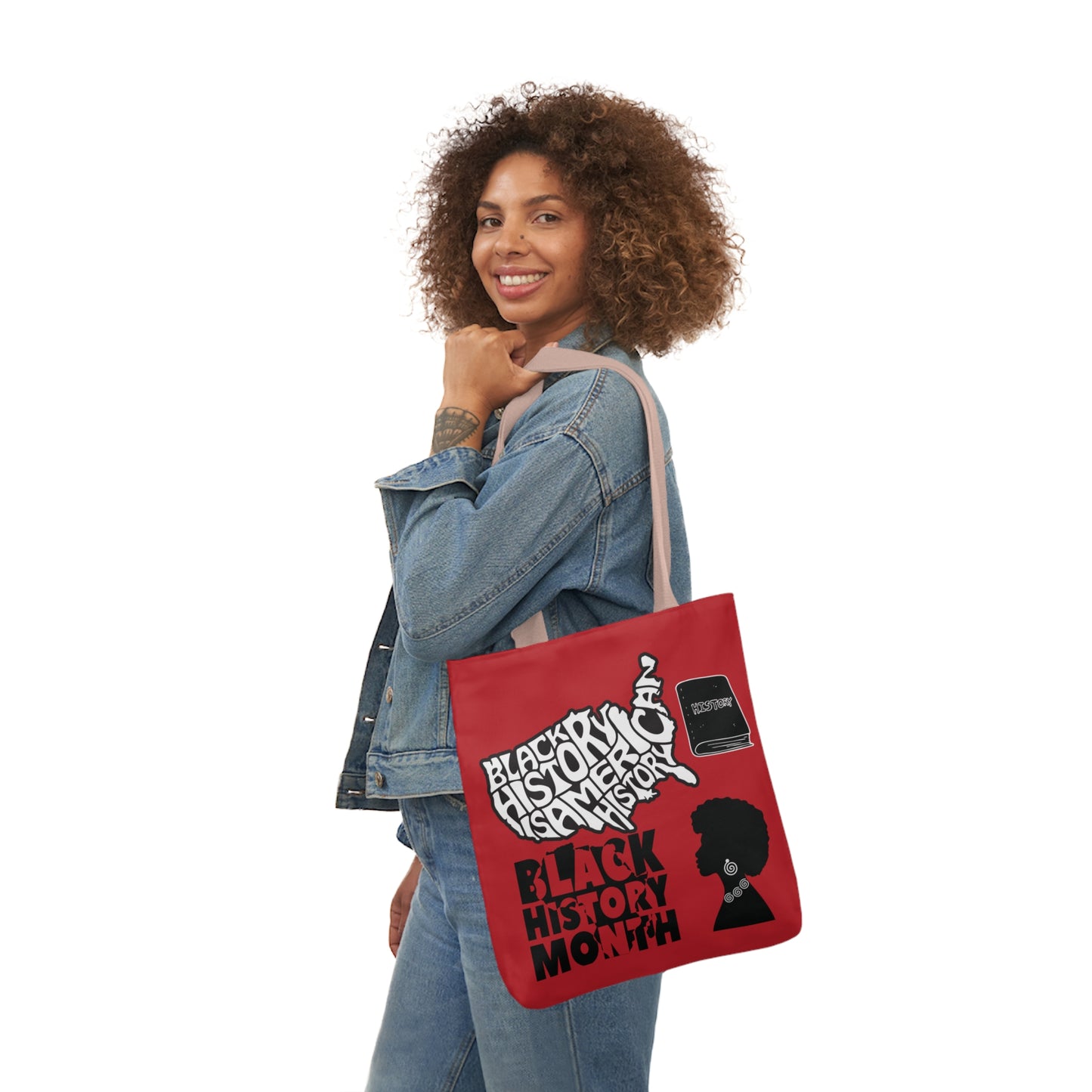 Red Black History Tote Bag