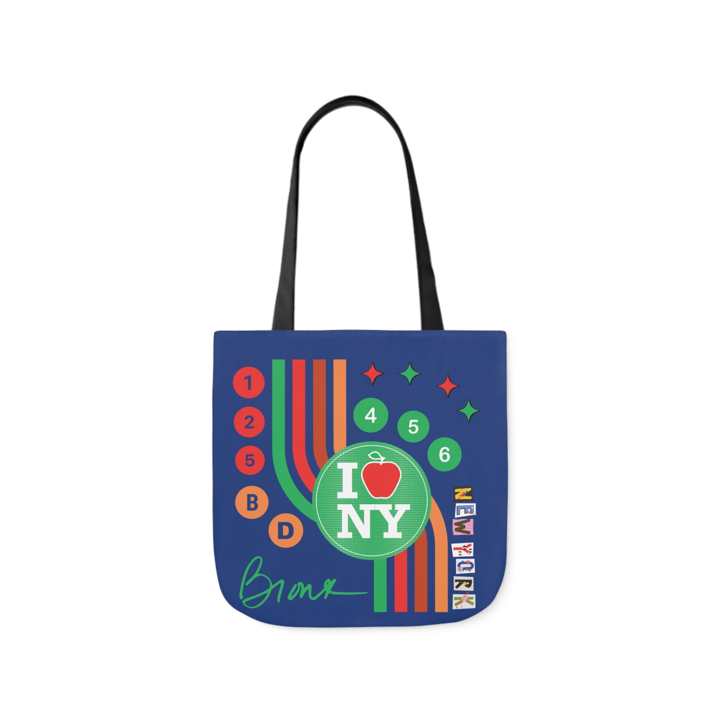 Canvas Tote Bag - New York Blue City Design