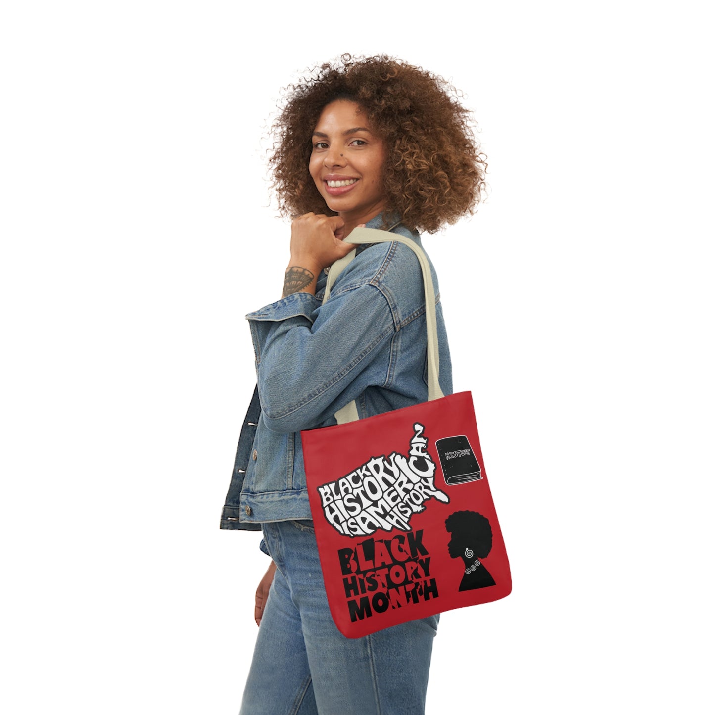 Red Black History Tote Bag