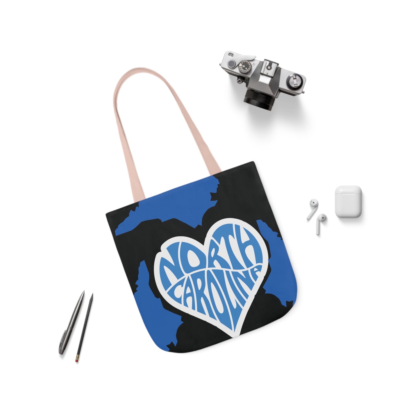 Canvas Tote Bag, North Carolina Black