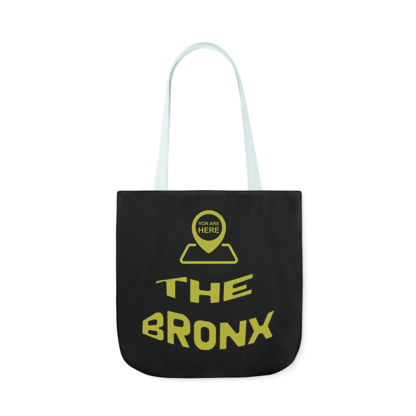 Canvas Tote Bag - Black Personalized City with Map Design