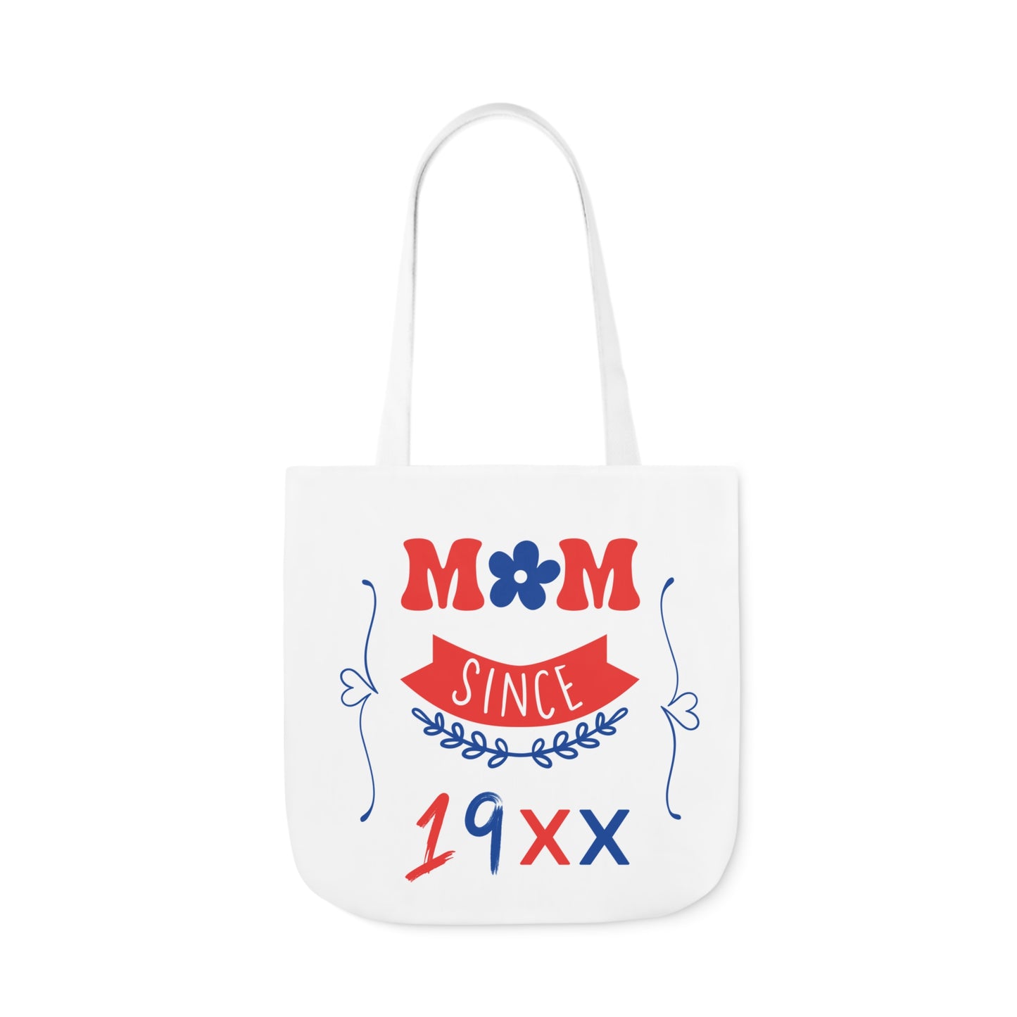 Mom White Canvas Tote Bag