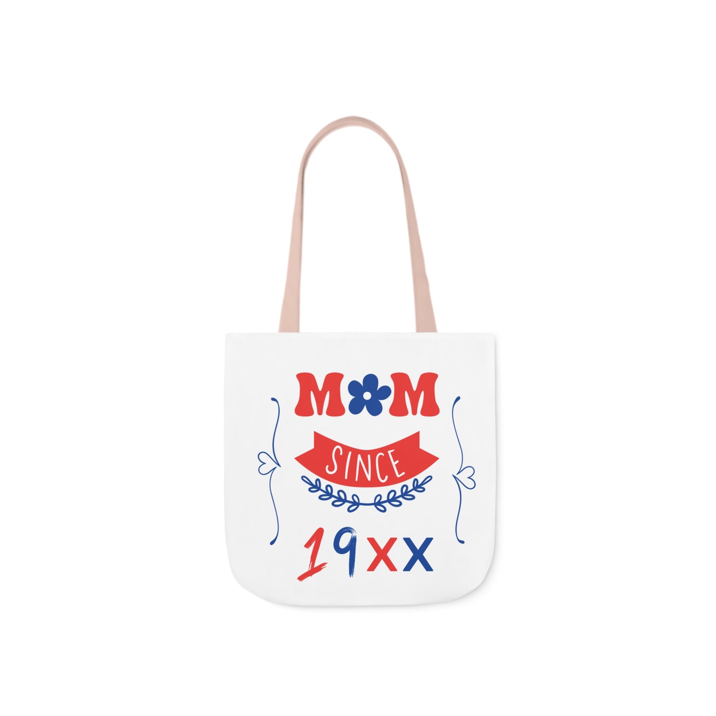 Mom White Canvas Tote Bag