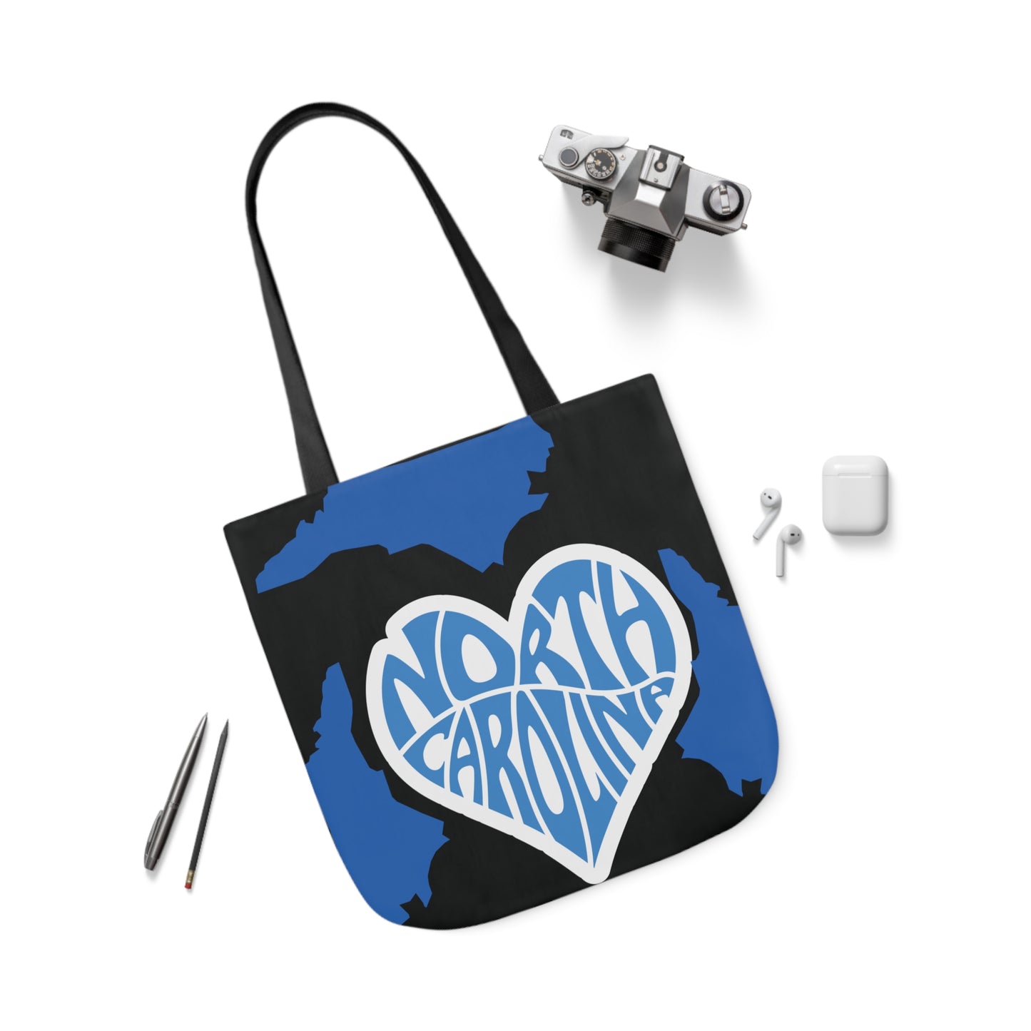 Canvas Tote Bag, North Carolina Black