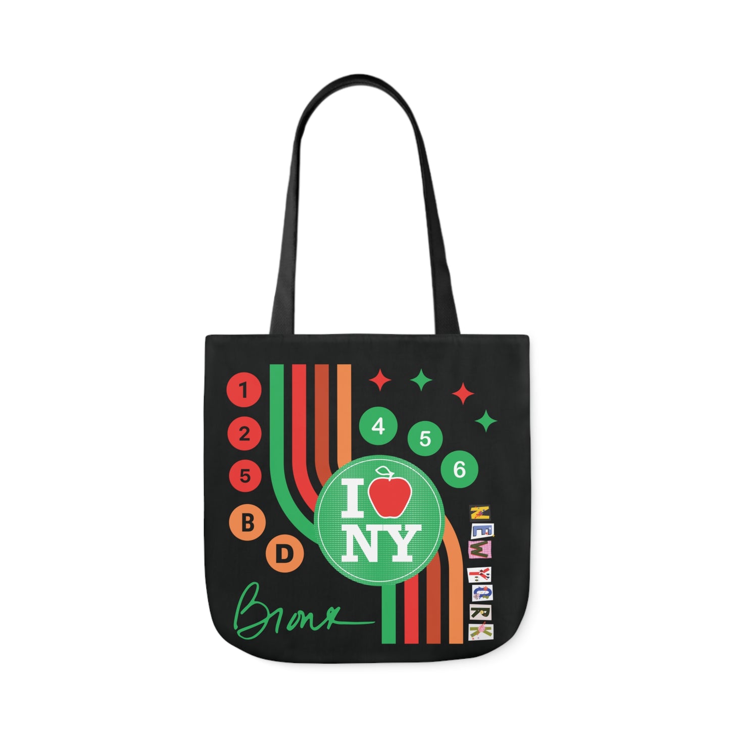 Canvas Tote Bag, 5-Color Straps
