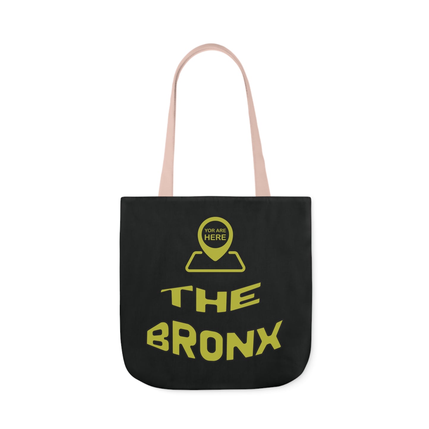 Canvas Tote Bag - Black Personalized City with Map Design