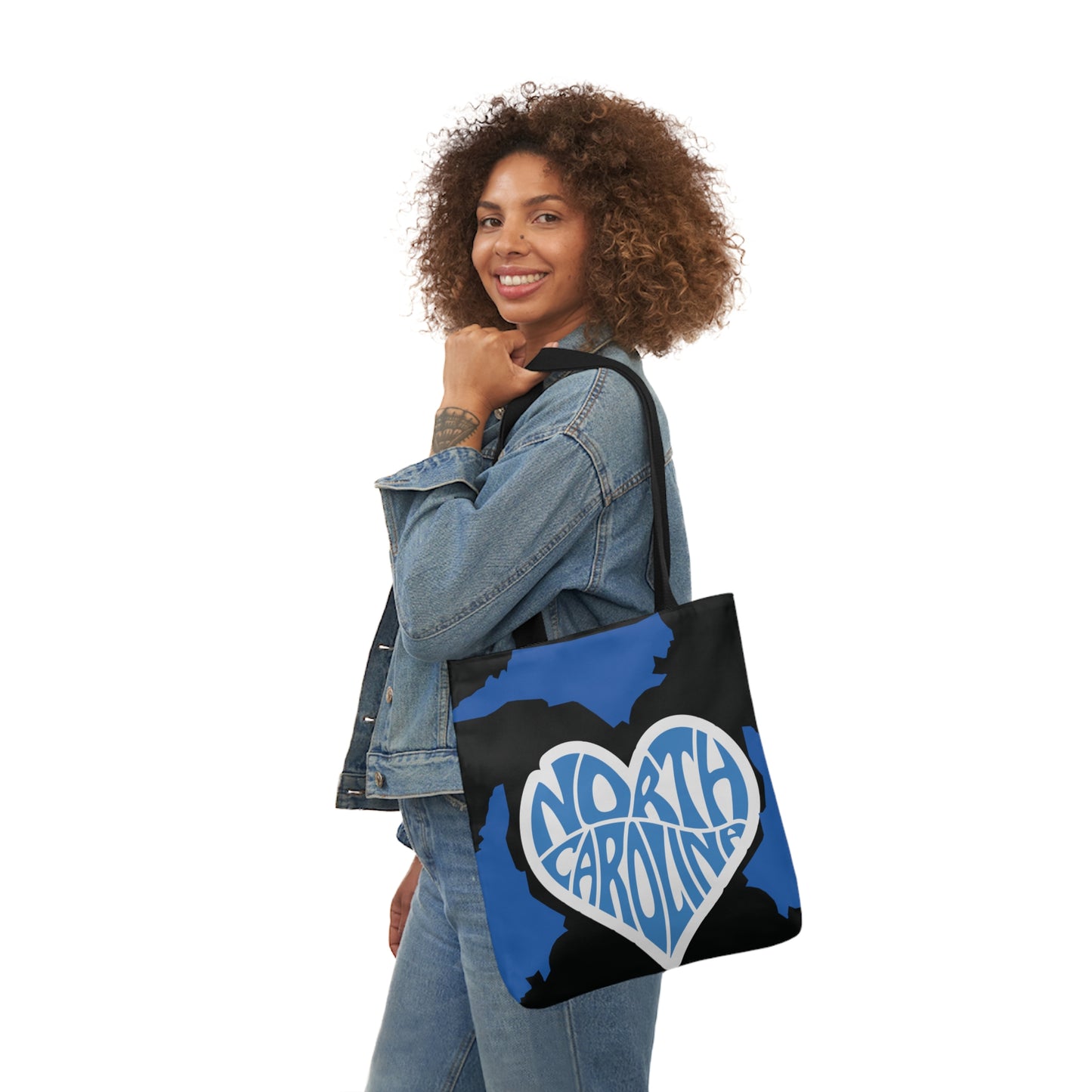 Canvas Tote Bag, North Carolina Black