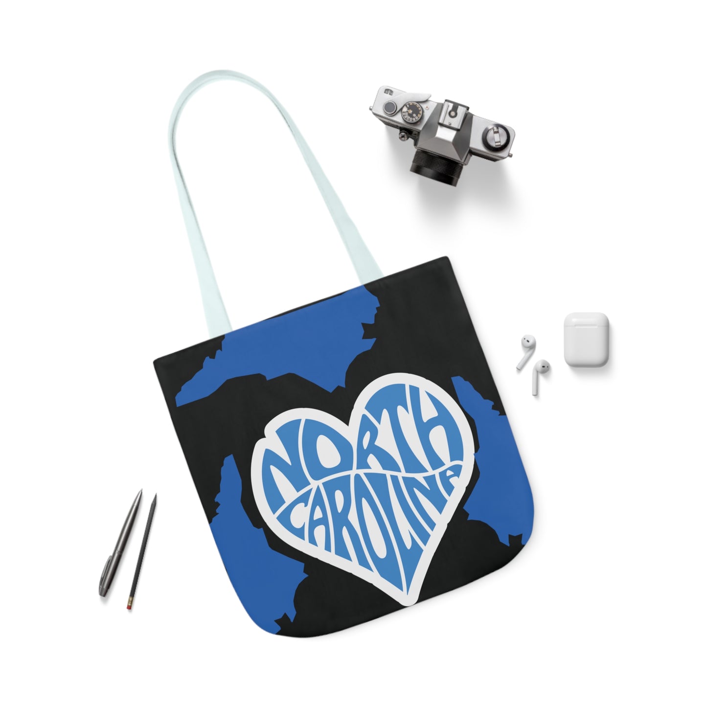 Canvas Tote Bag, North Carolina Black