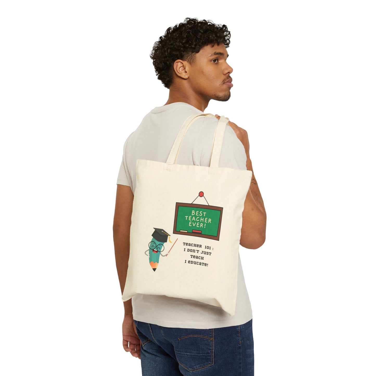 Teachers Cotton Canvas Tote Bag