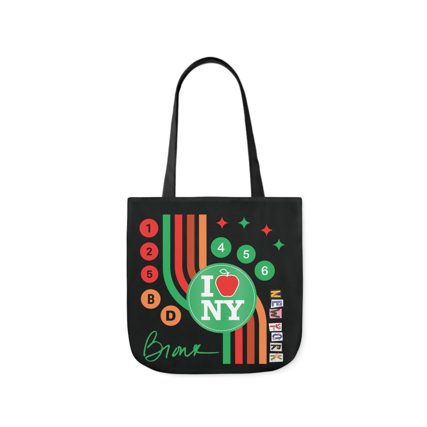 Canvas Tote Bag, 5-Color Straps
