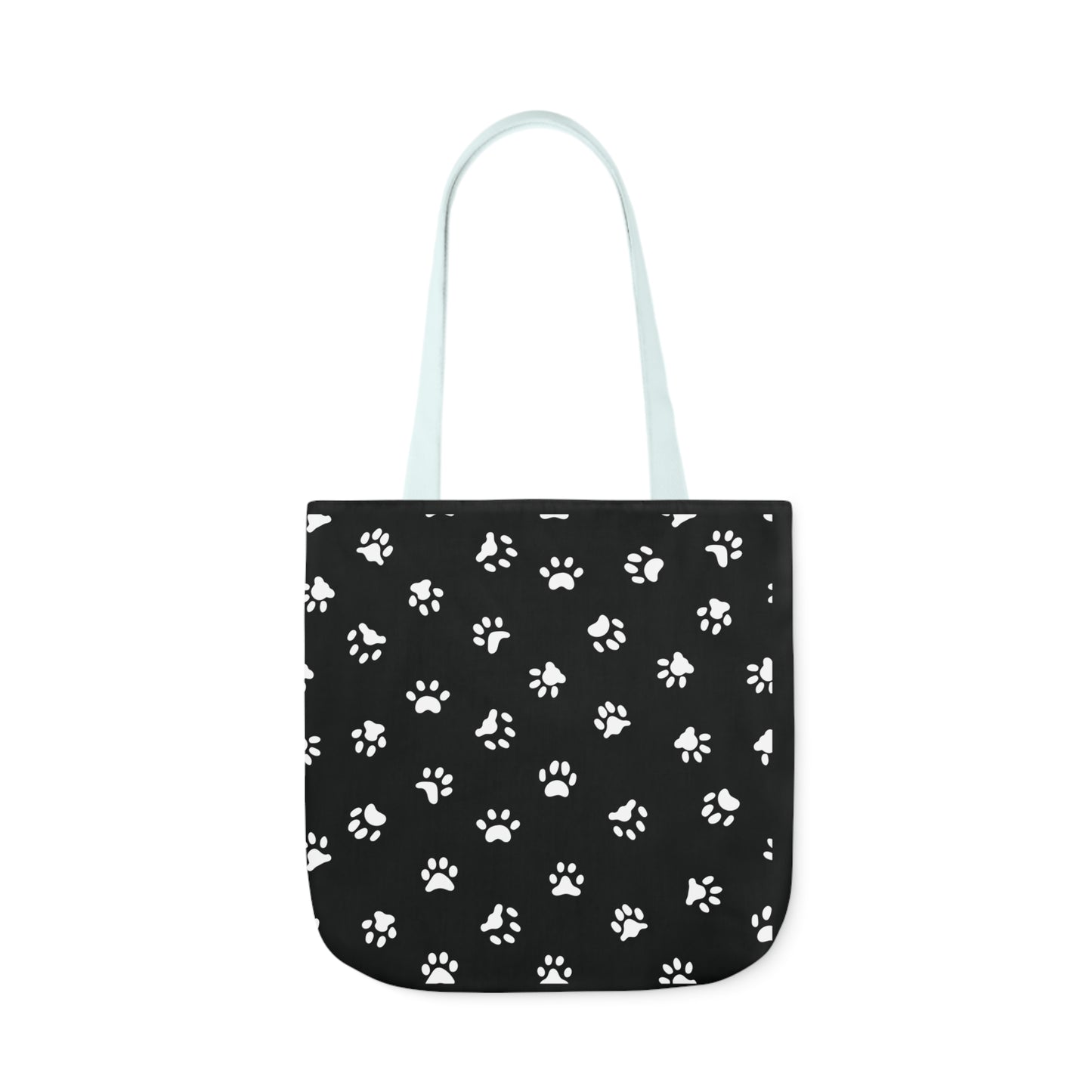 Black Personalized Dog Family Canvas Tote Bag