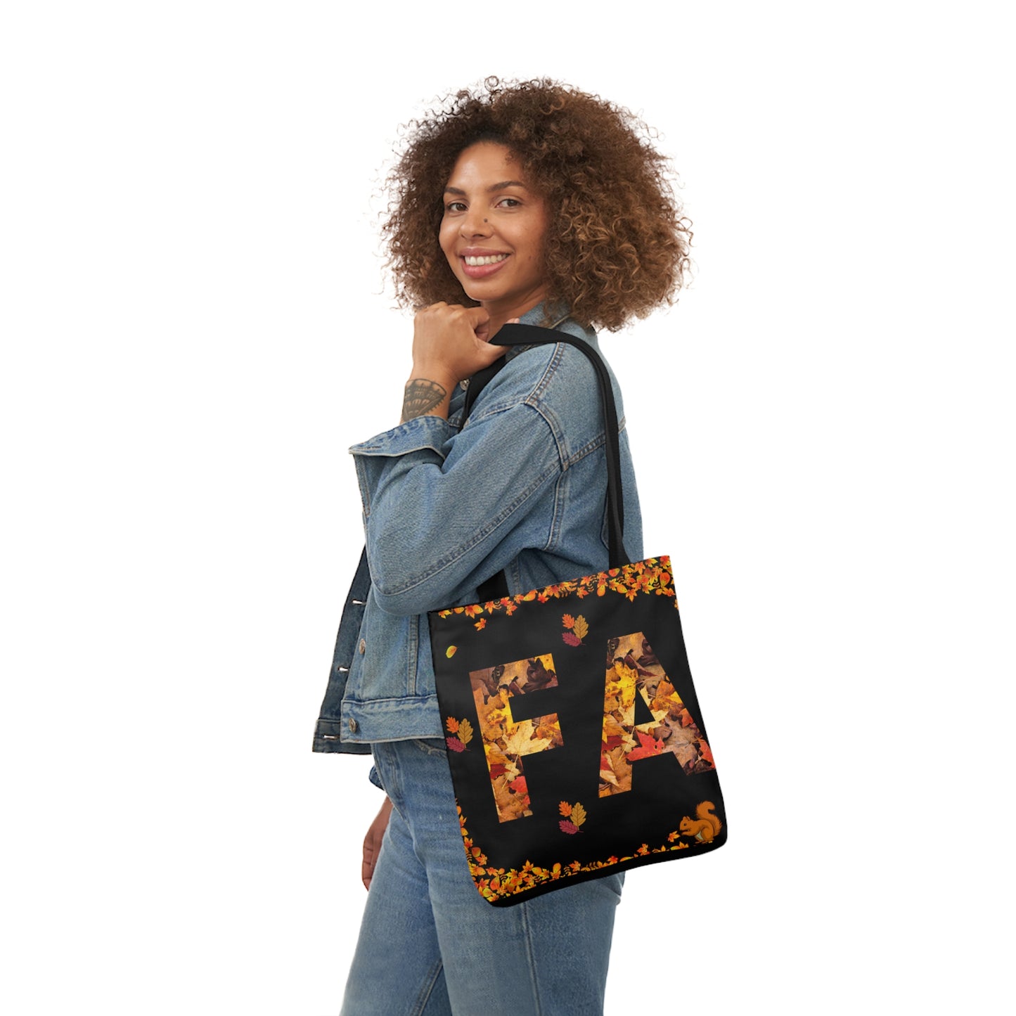 Fall Canvas Tote Bag, 5-Color Straps