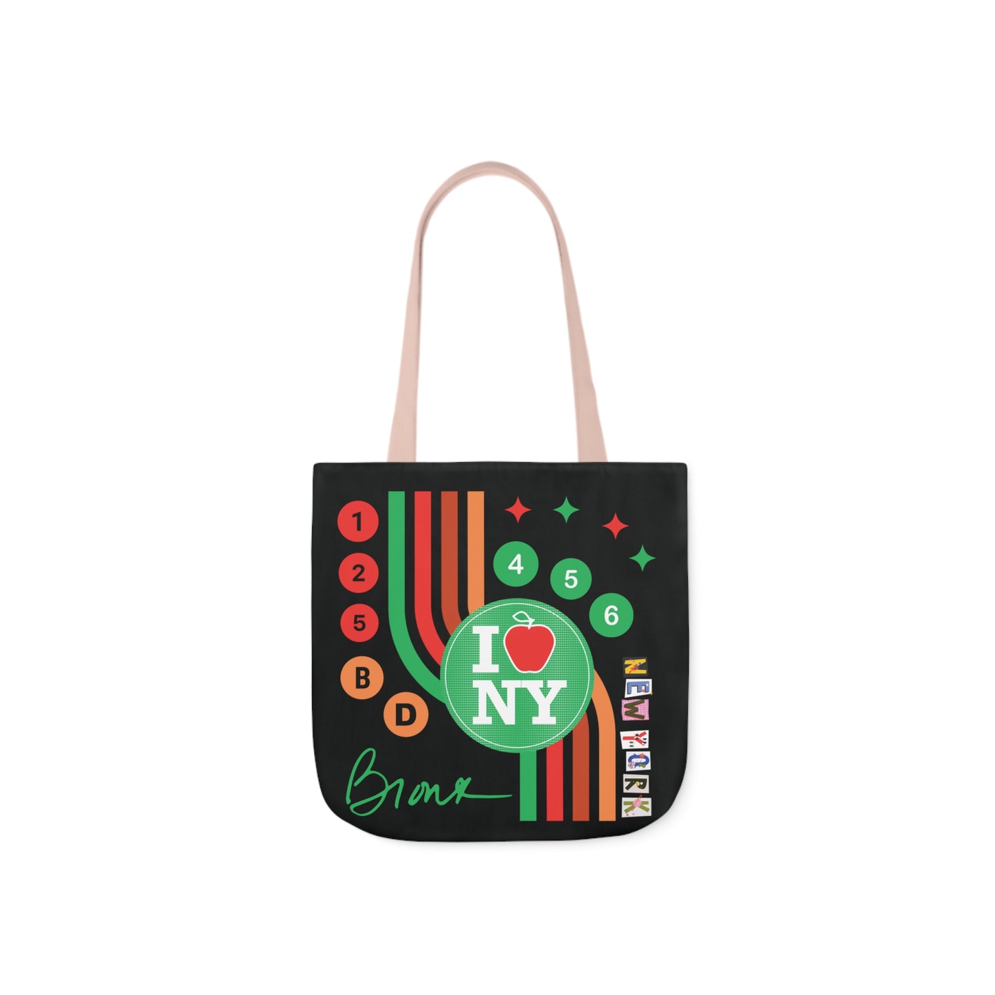 Canvas Tote Bag, 5-Color Straps