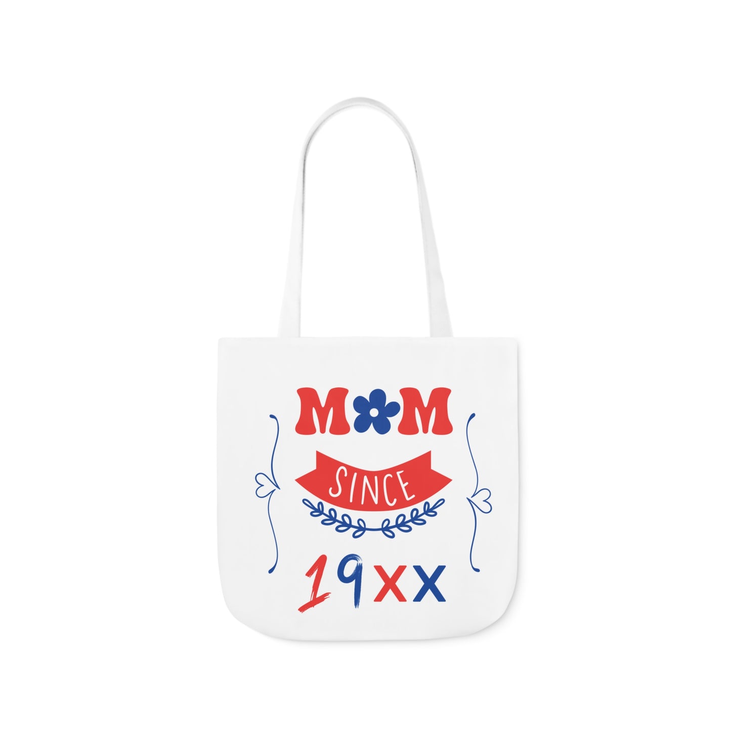 Mom White Canvas Tote Bag