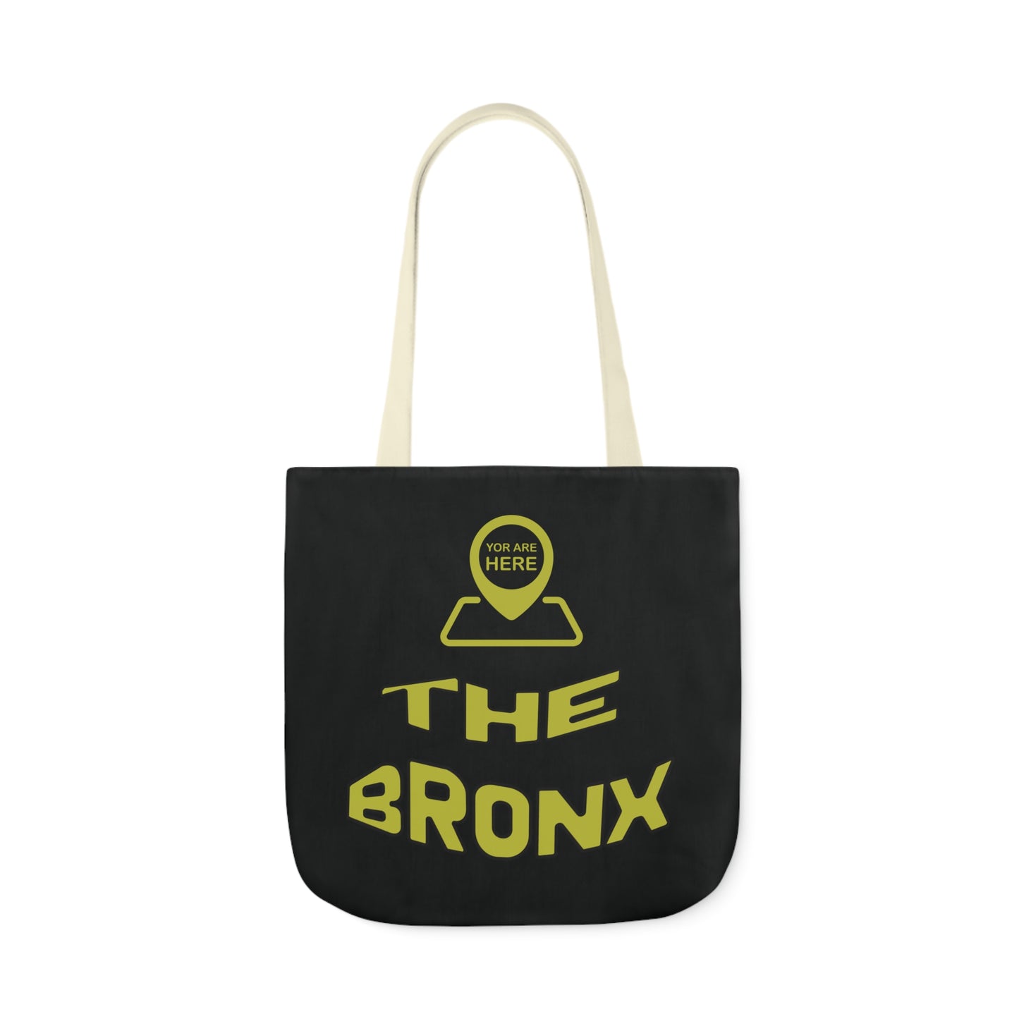 Canvas Tote Bag - Black Personalized City with Map Design