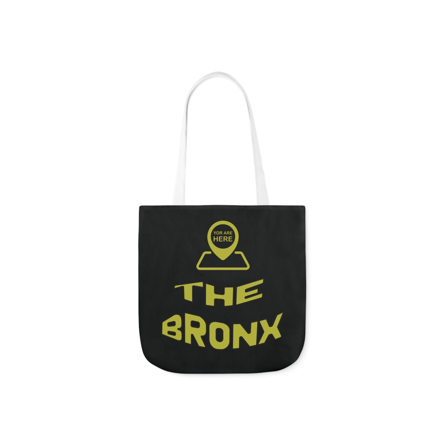 Canvas Tote Bag - Black Personalized City with Map Design