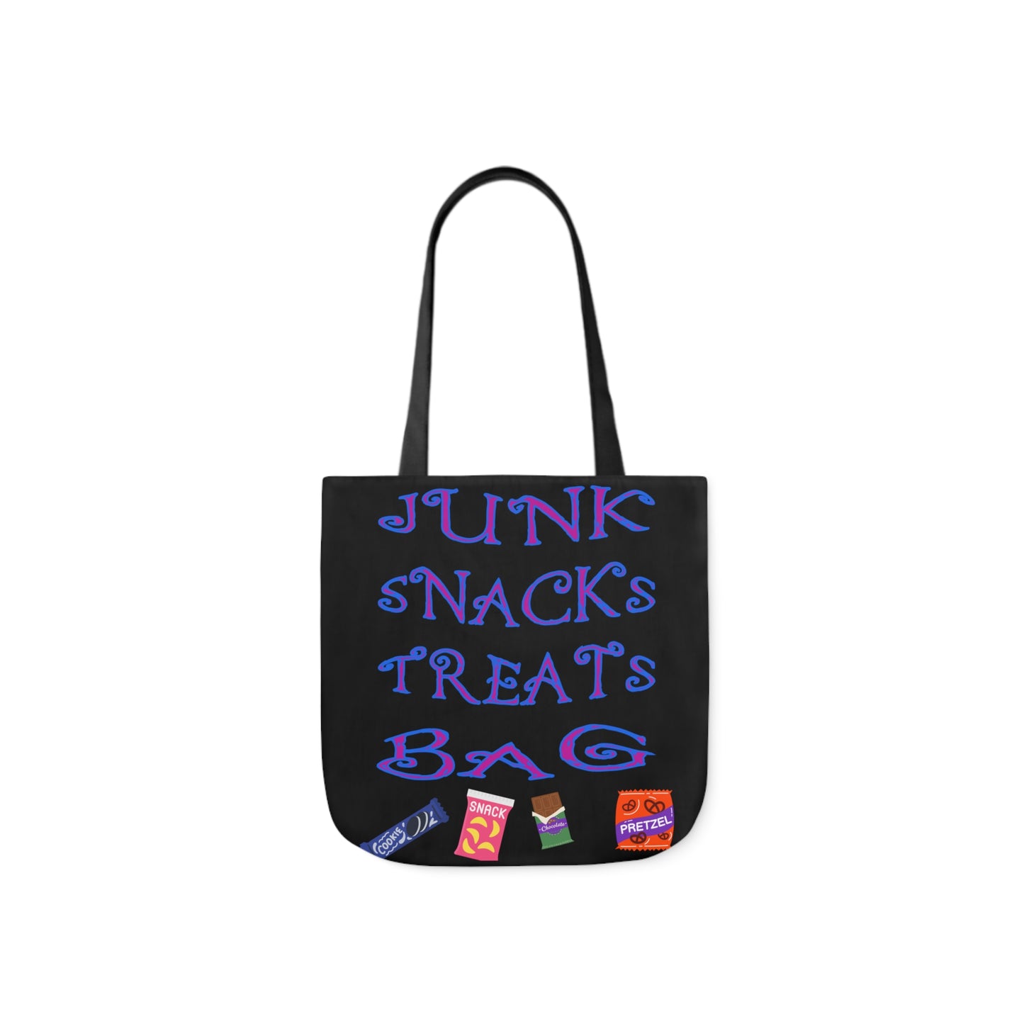 Snack Canvas Tote Bag, 5-Color Straps