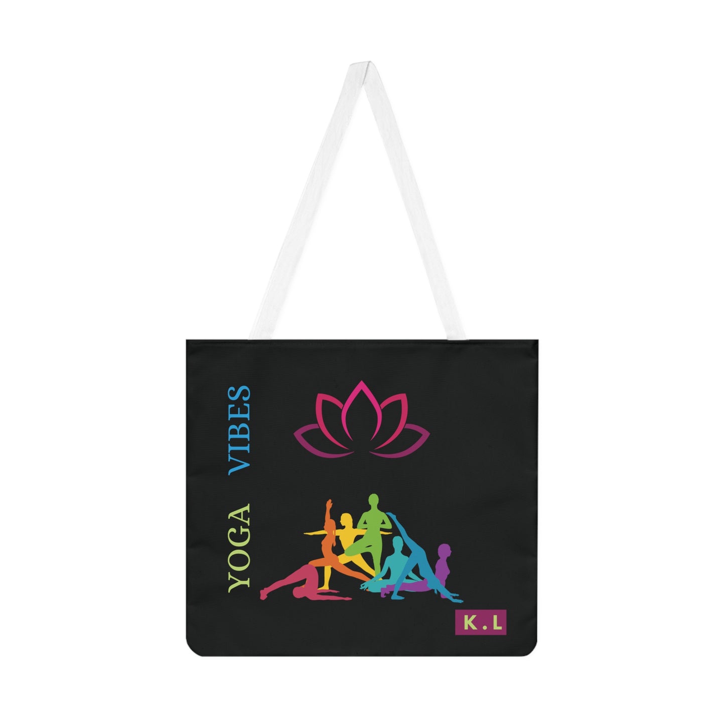 Personalized Black Shoulder Tote Bag