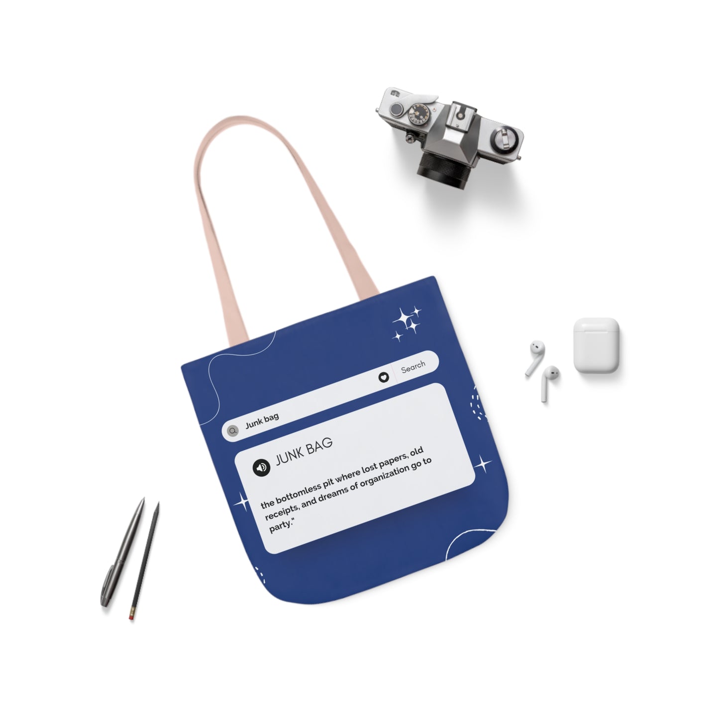 Canvas Tote Bag, 5-Color Straps