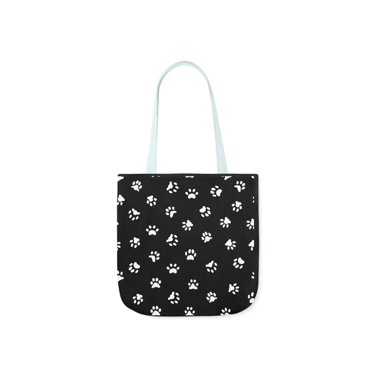 Black Personalized Dog Family Canvas Tote Bag