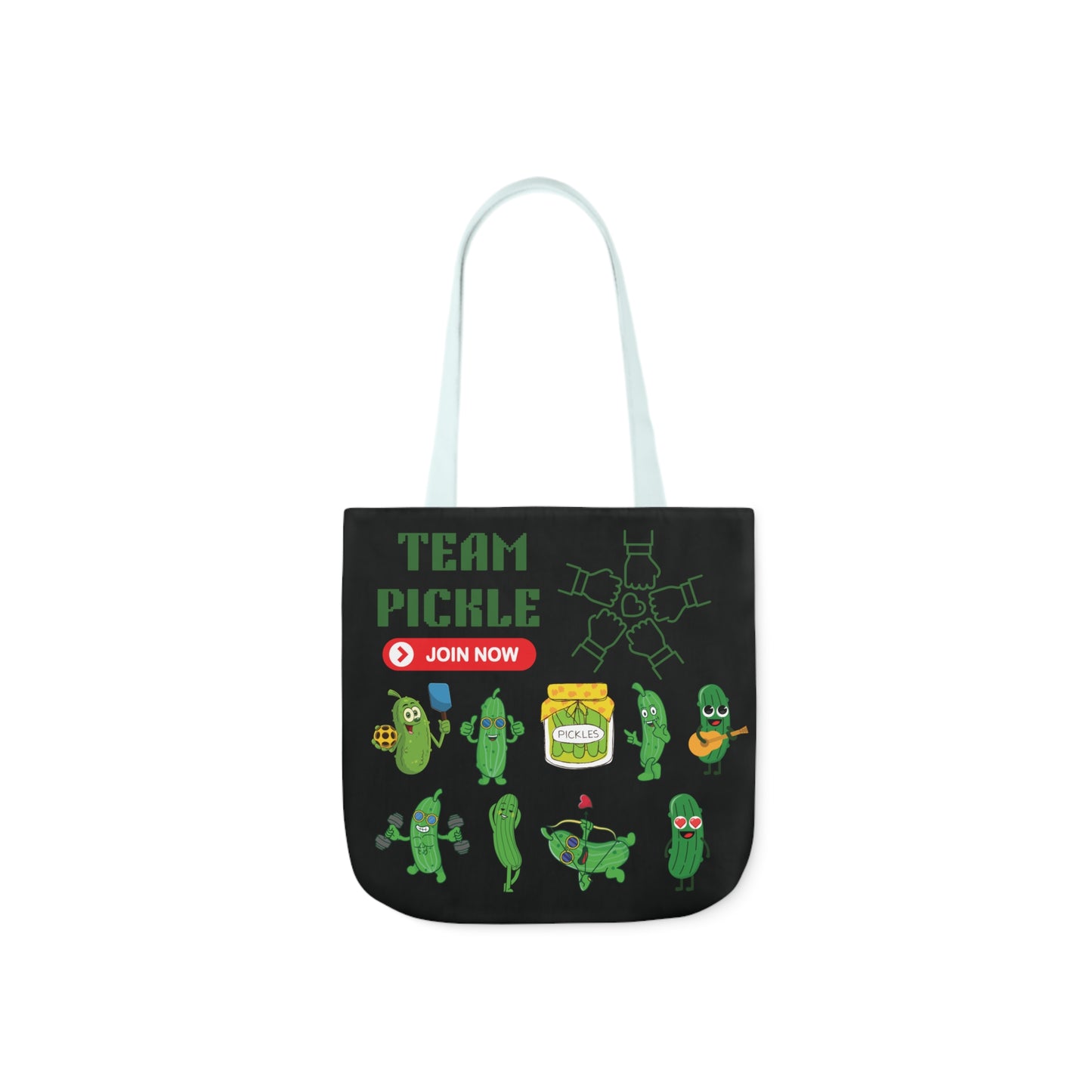 Turtle Canvas Tote Bag, 5-Color Straps