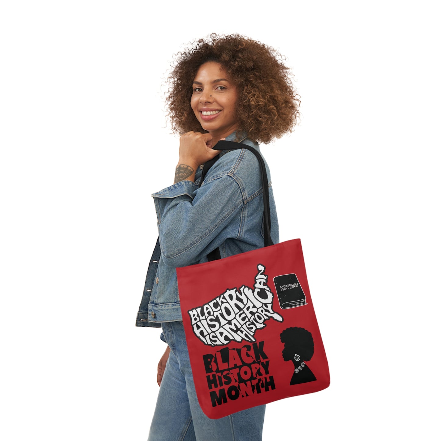 Red Black History Tote Bag