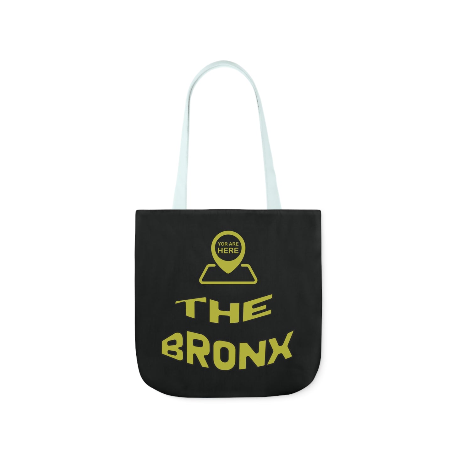 Canvas Tote Bag - Black Personalized City with Map Design