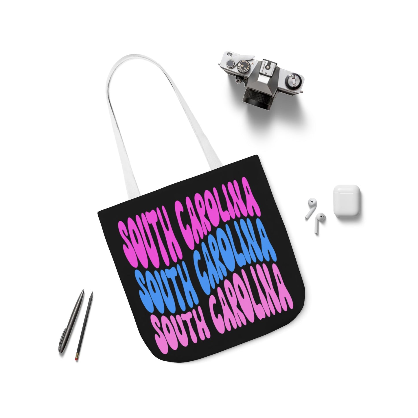 Canvas Tote Bag, South Carolina Theme