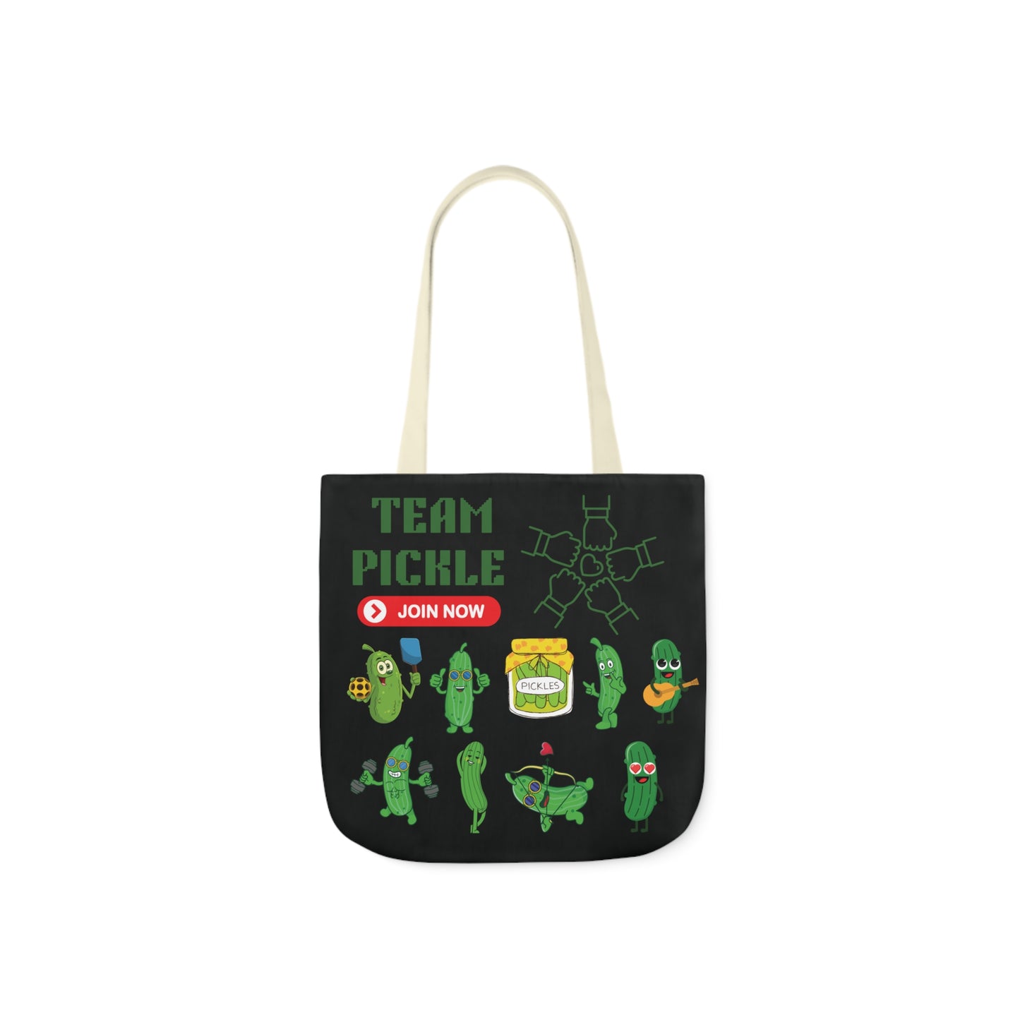 Turtle Canvas Tote Bag, 5-Color Straps