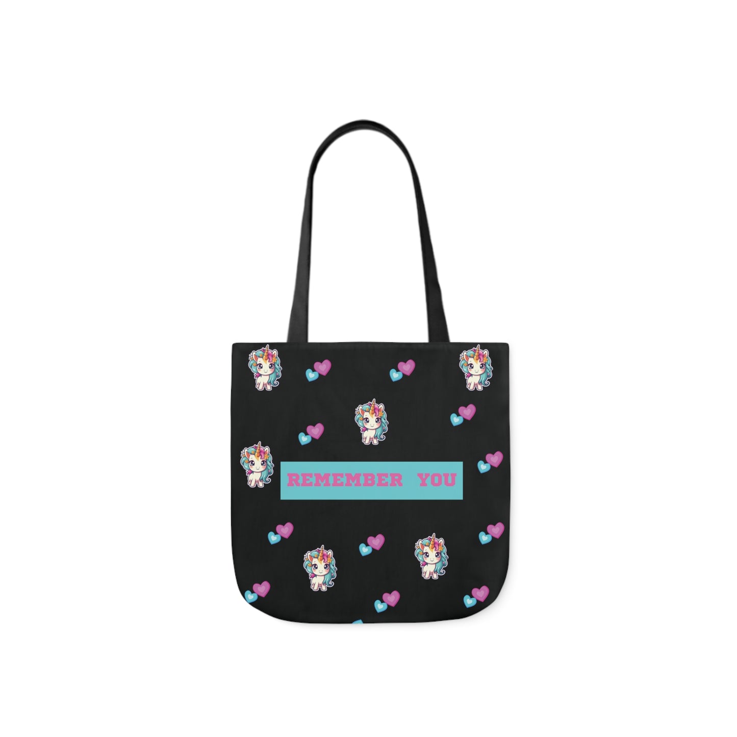 Unicorn Canvas Tote Bag, 5-Color Straps
