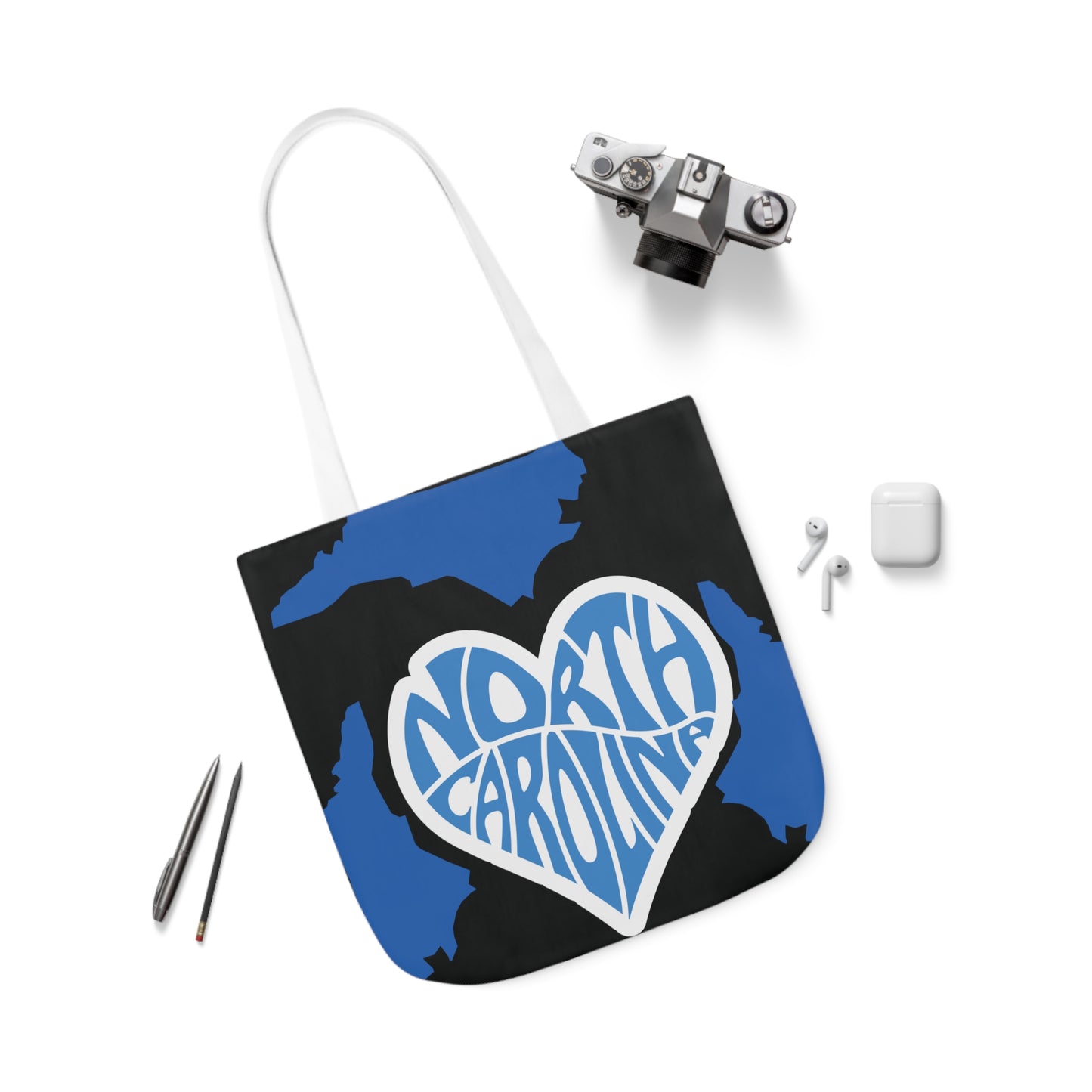 Canvas Tote Bag, North Carolina Black