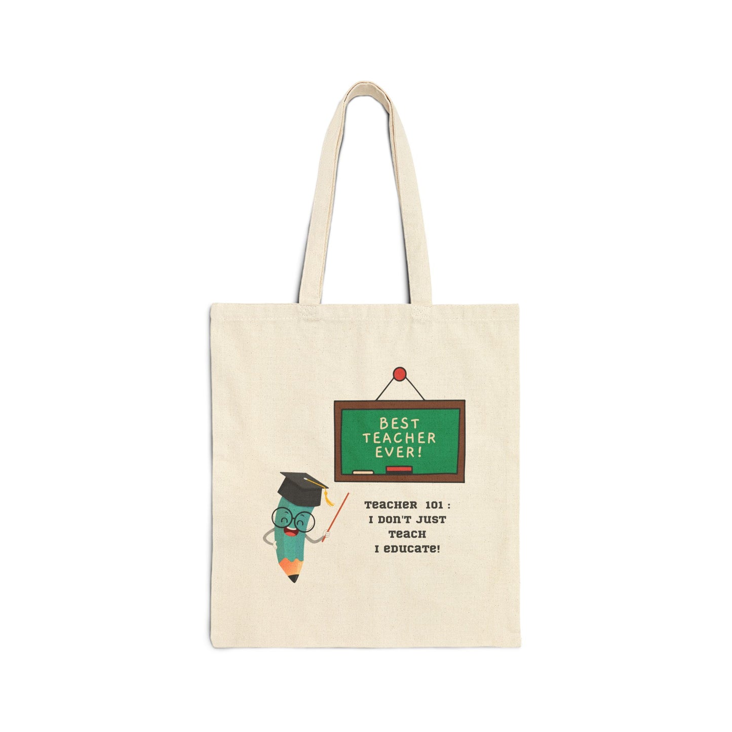 Teachers Cotton Canvas Tote Bag
