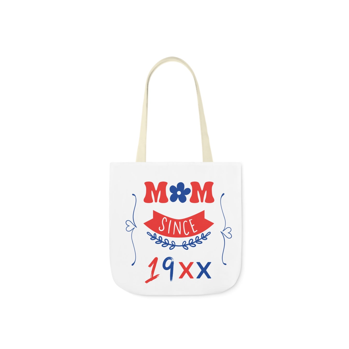 Mom White Canvas Tote Bag