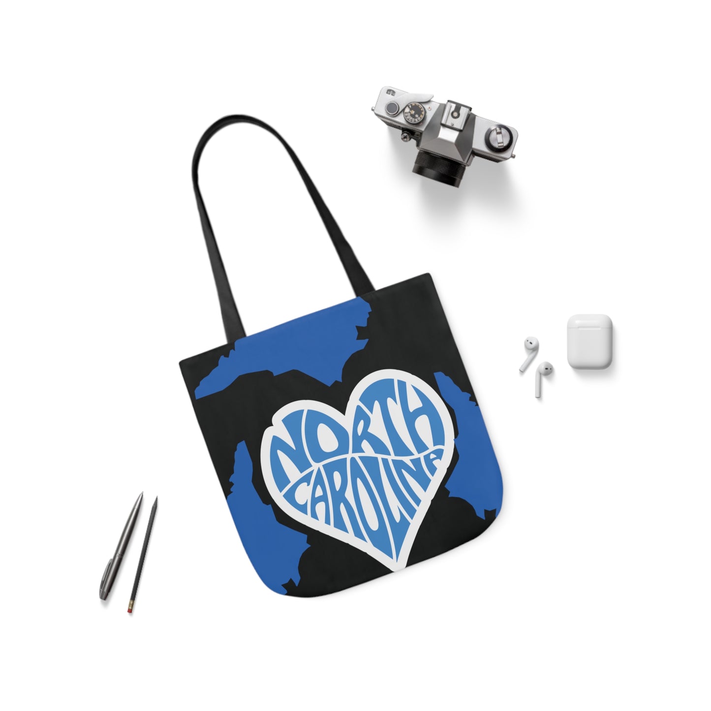 Canvas Tote Bag, North Carolina Black
