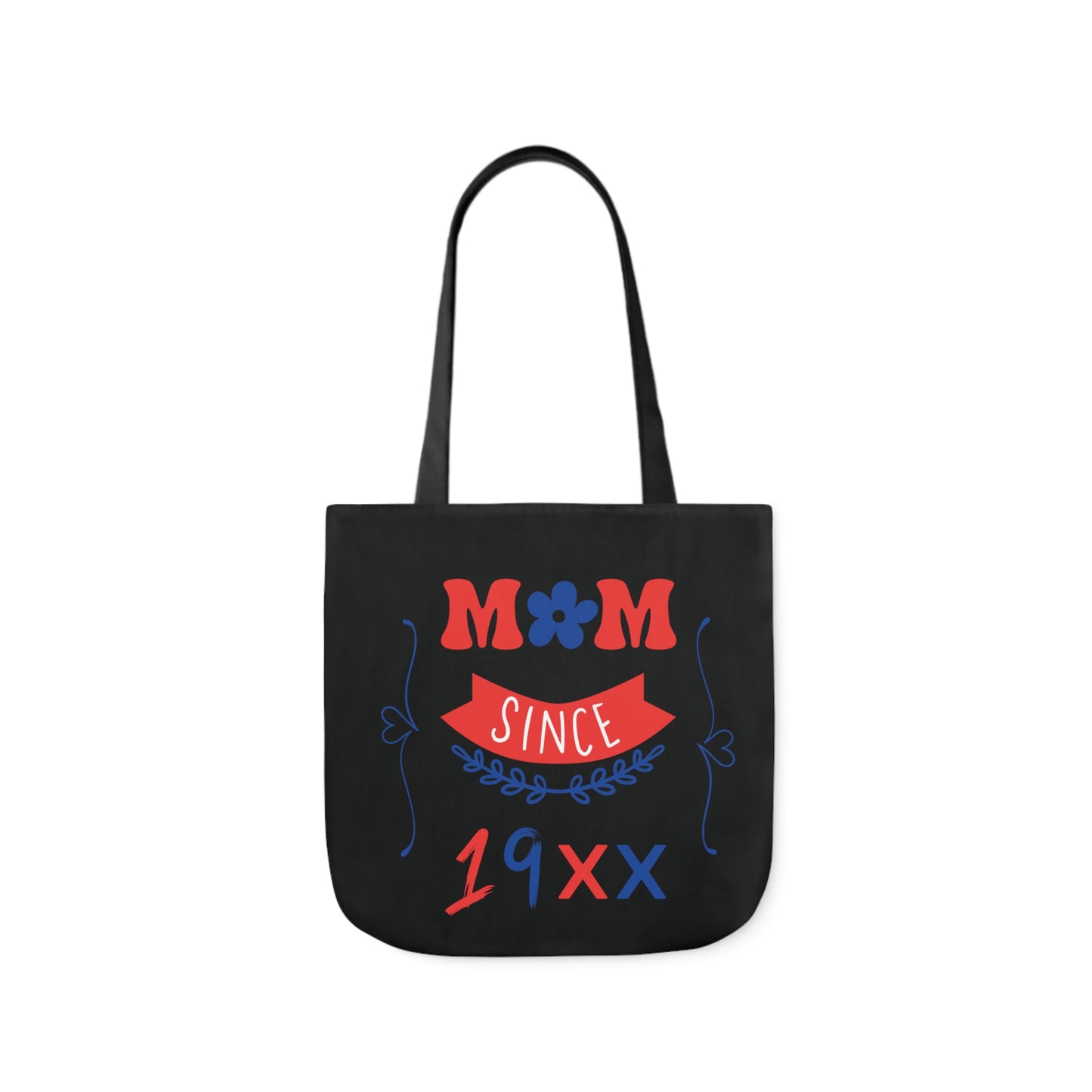 Copy of Mom Black Canvas Tote Bag