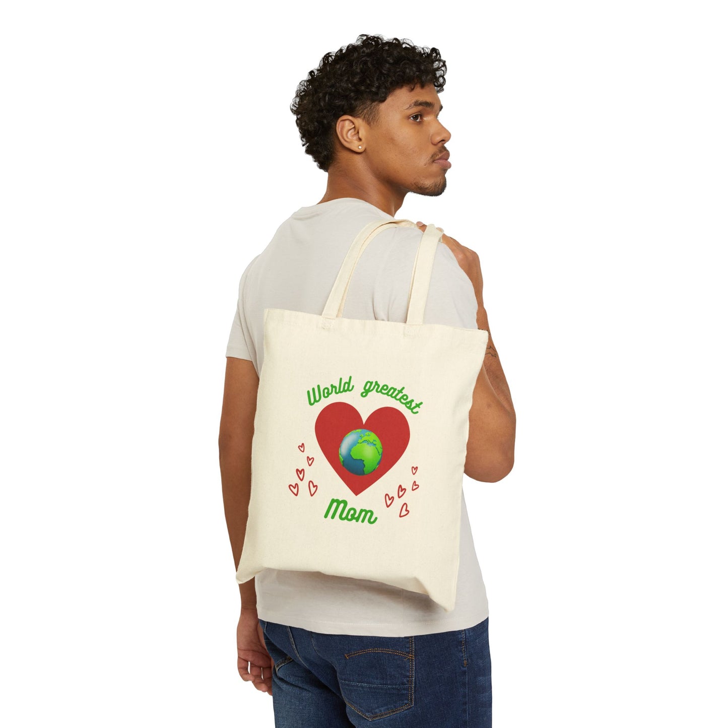 Mom Cotton Canvas Tote Bag