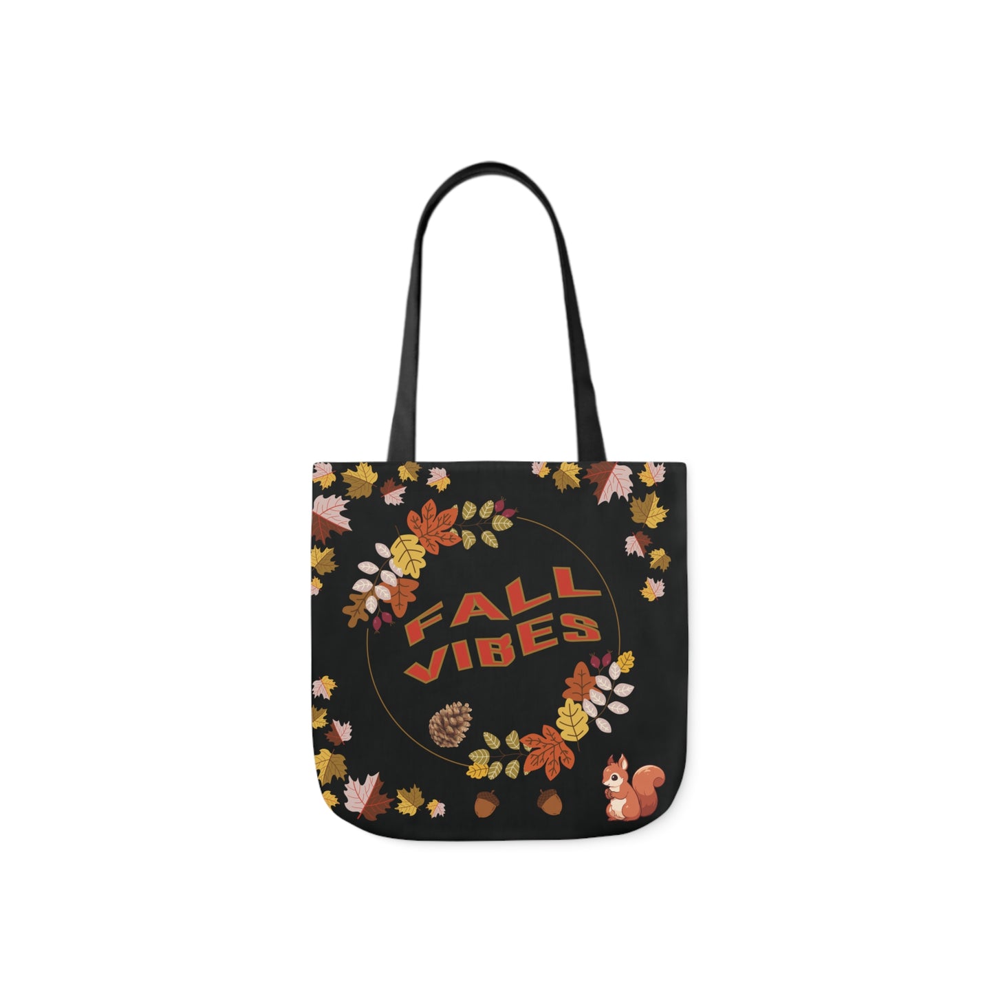 Fall Canvas Tote Bag, 5-Color Straps