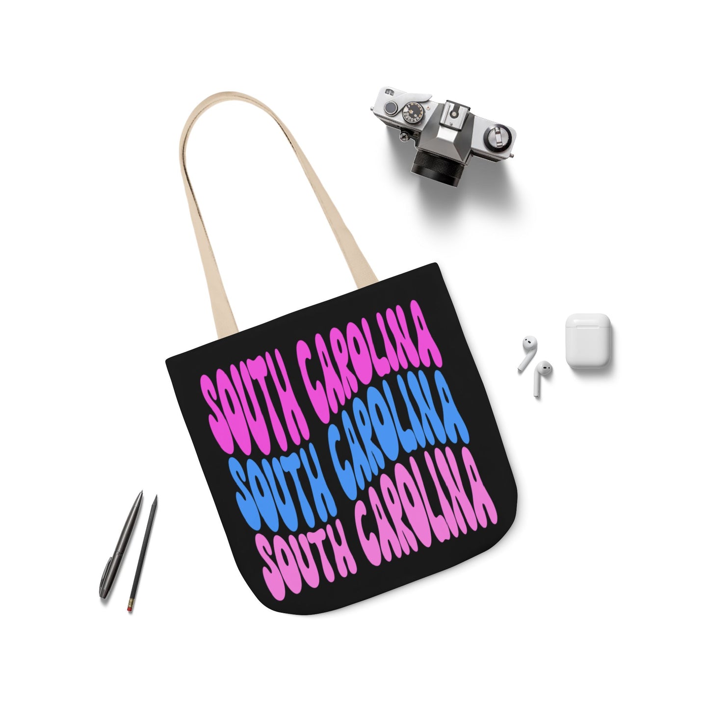 Canvas Tote Bag, South Carolina Theme