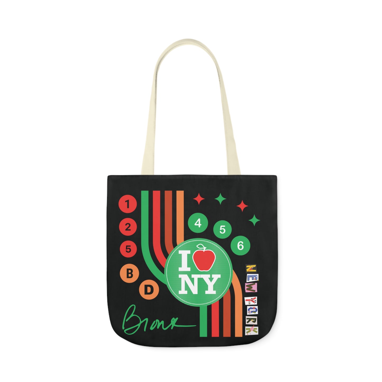 Canvas Tote Bag, 5-Color Straps