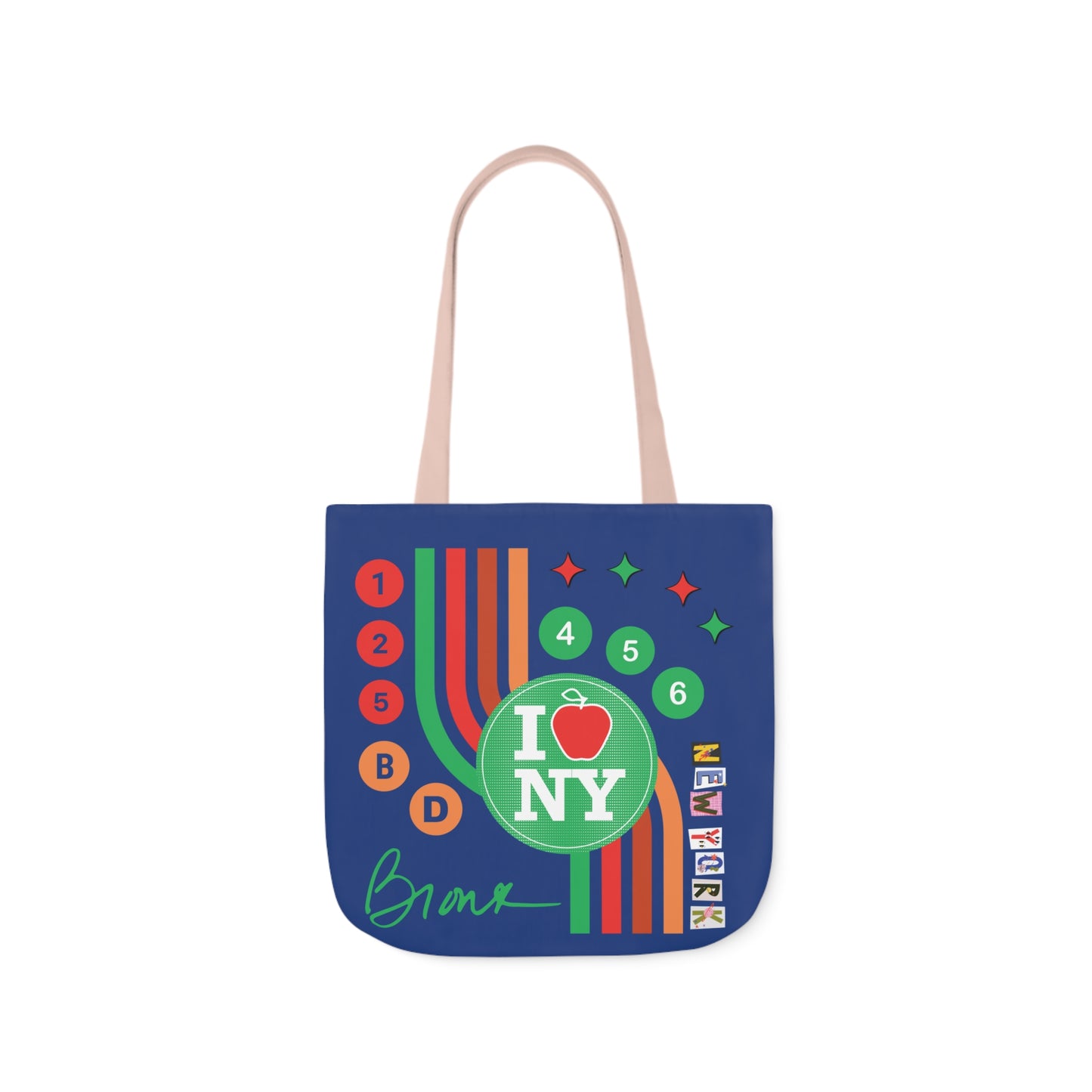 Canvas Tote Bag - New York Blue City Design
