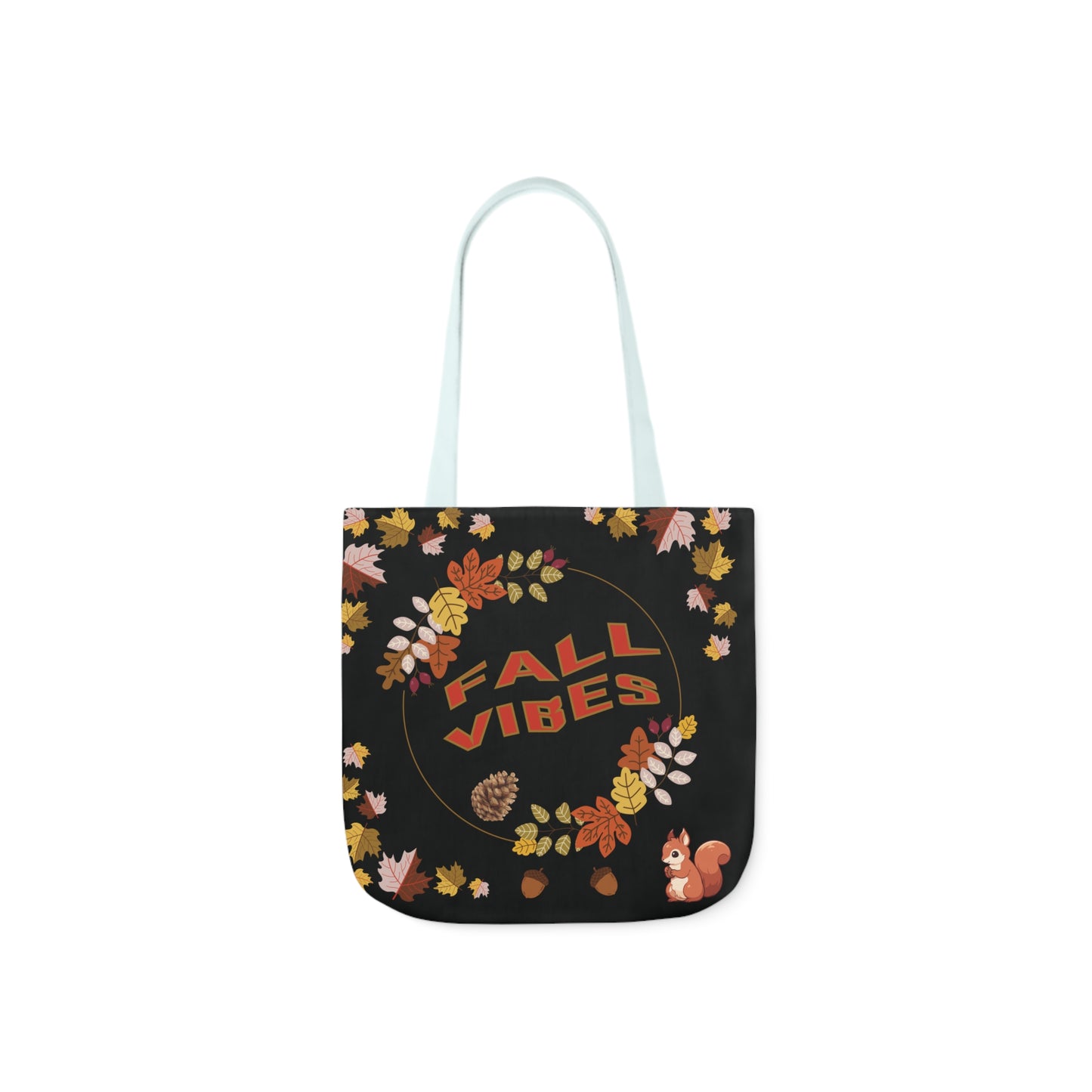 Fall Canvas Tote Bag, 5-Color Straps