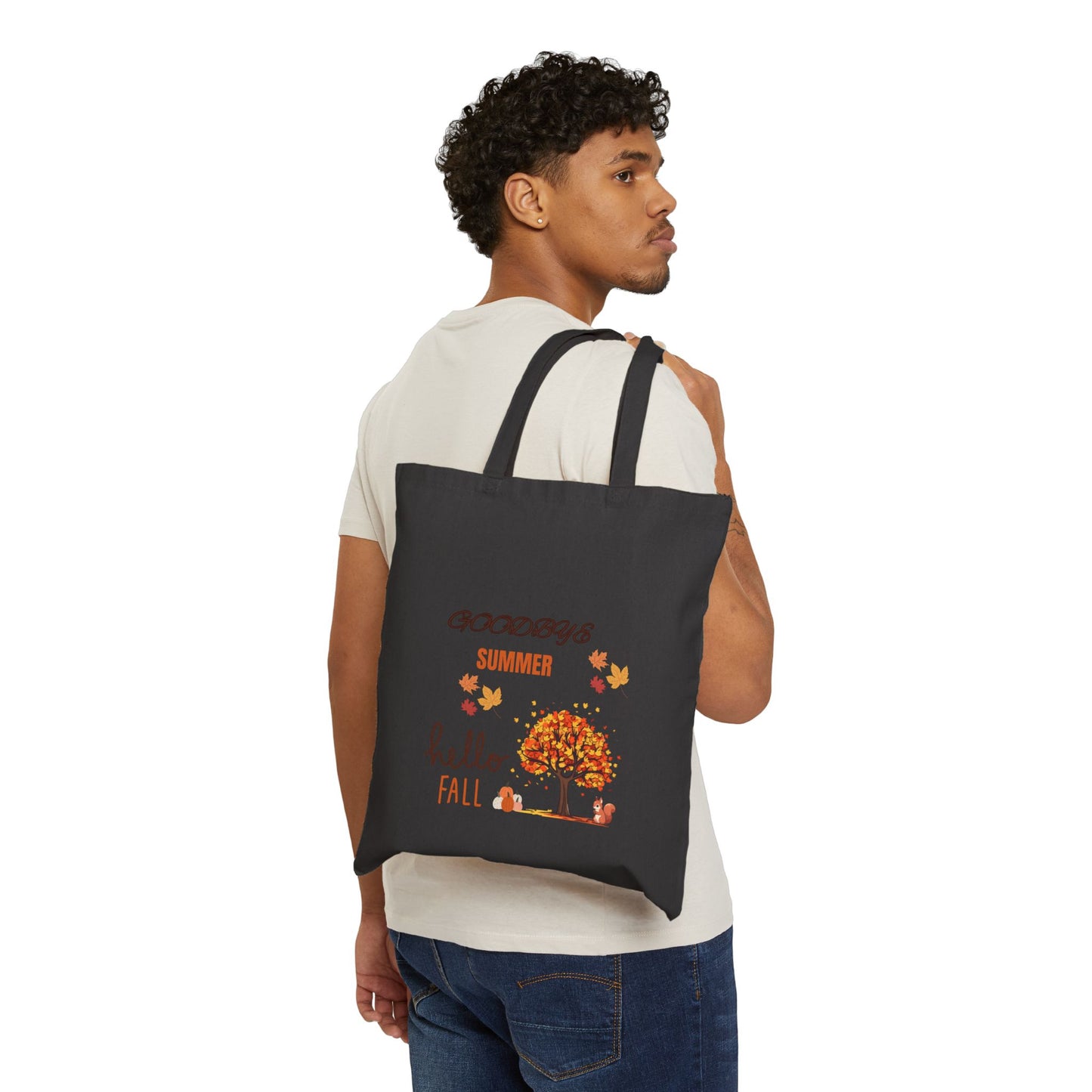 Fall theme Cotton Canvas Tote Bag