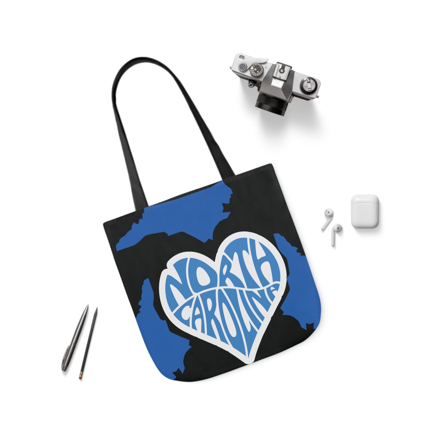 Canvas Tote Bag, North Carolina Black