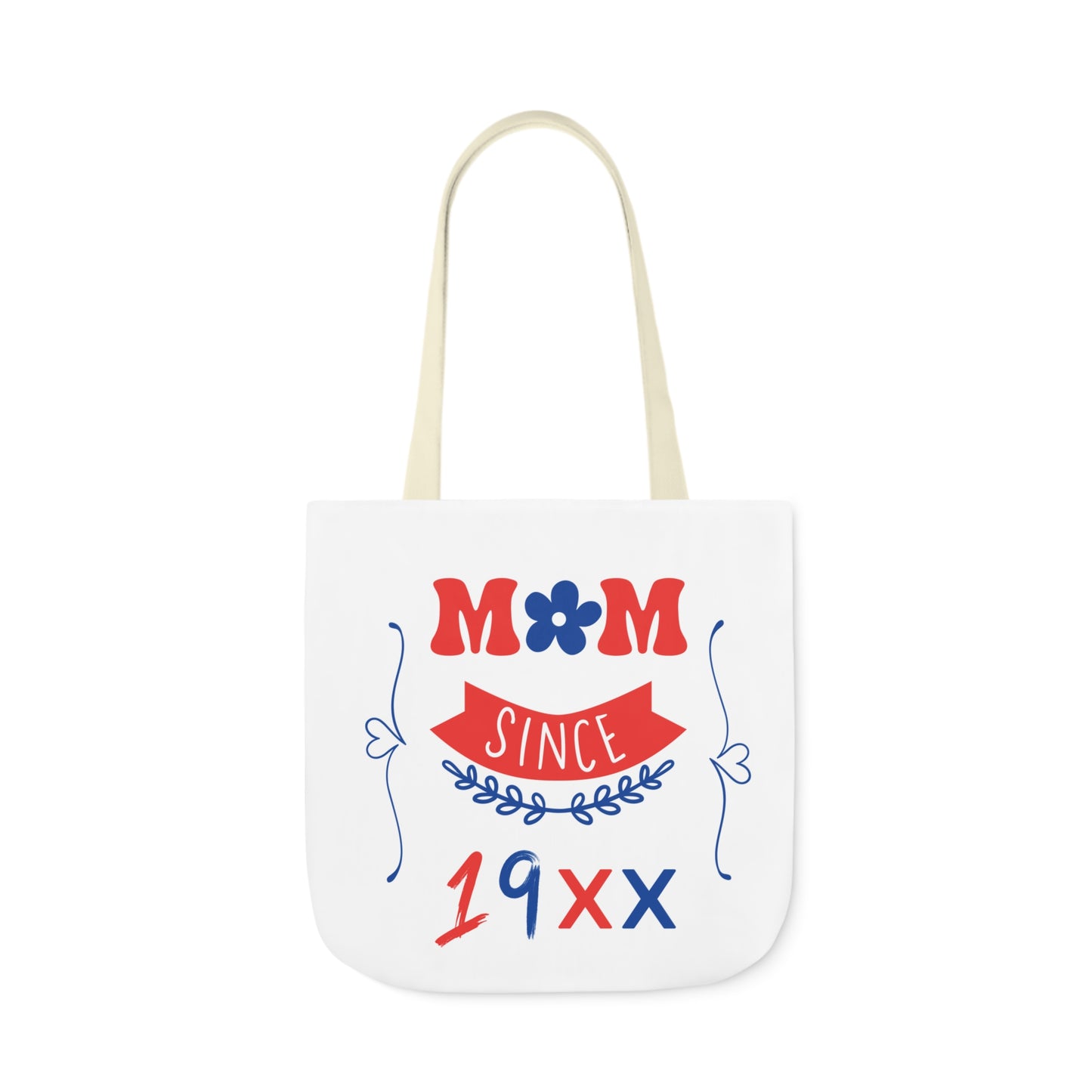 Mom White Canvas Tote Bag