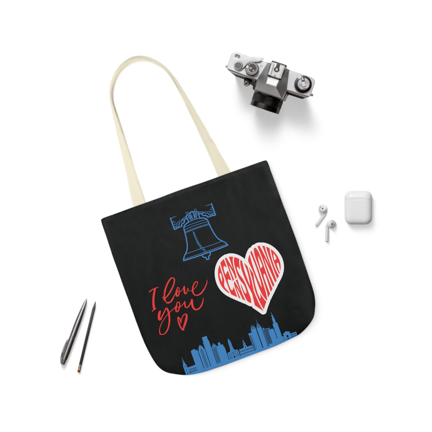 Canvas Tote Bag - Pennsylvania Design